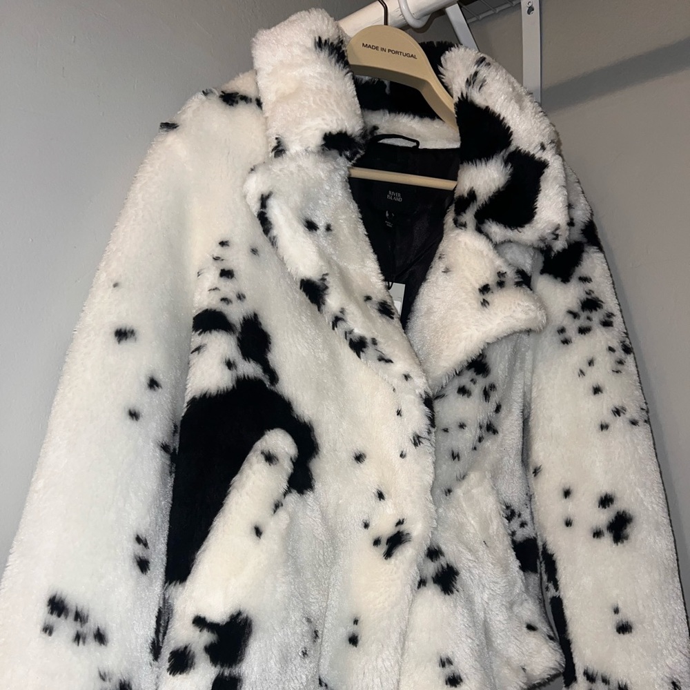 River Island Fux Fur Coat from Nordstrom